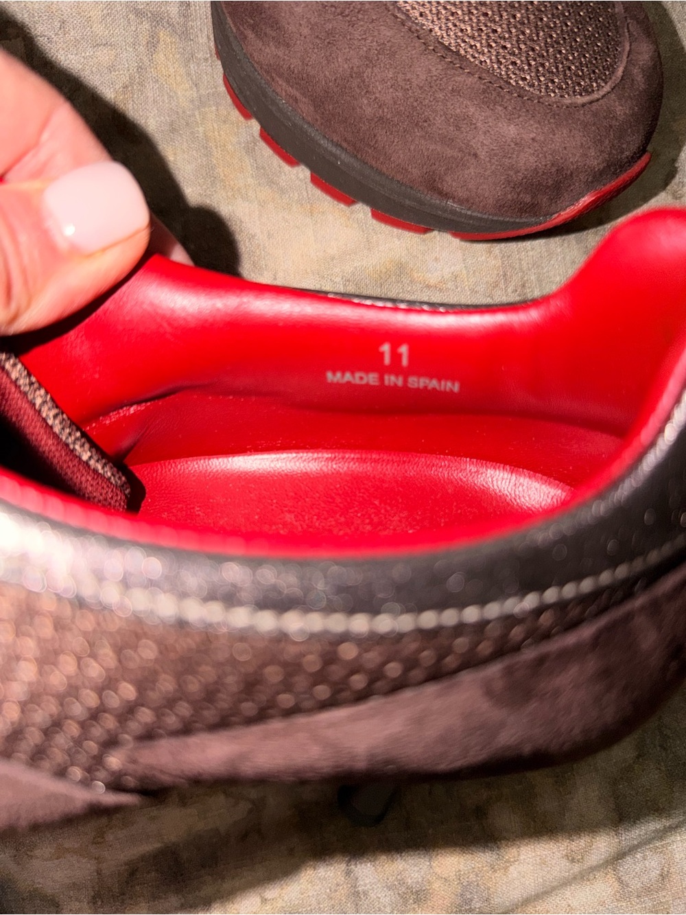 SNEEX THE BLAKE Hard to Find Brown w/Red HY-HEELS - Picture 2 of 7